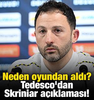 Neden oyundan aldı? Tedesco'dan Skriniar a&ccedil;ıklaması! 