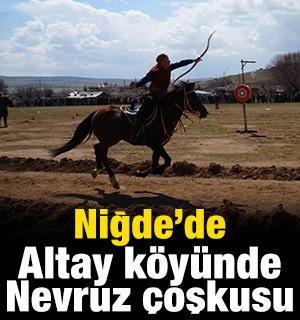 Niğde'de Altay k&ouml;y&uuml;nde Nevruz &ccedil;oşkusu