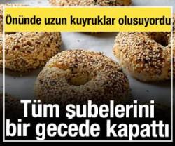 Sabahları &ouml;n&uuml;nde uzun kuyruklar oluşuyordu: T&uuml;m şubelerini bir gecede kapattı