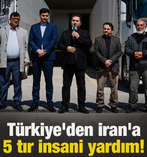 T&uuml;rkiye'den İran'a 5 tır insani yardım