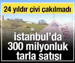 24 yıldır &ccedil;ivi &ccedil;akılmadı: İstanbul'da 300 milyonluk tarla satışı