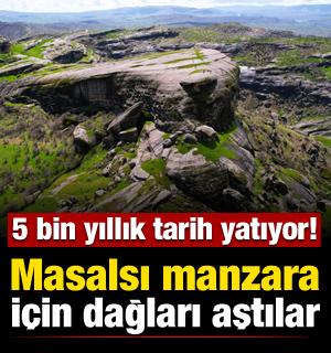 5 bin yıllık tarihle ta&ccedil;lanan doğa harikası: Kefrum Kalesi