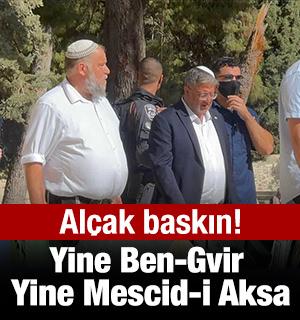İsrailli siyonist Bakan Ben-Gvir Mescid-i Aksa'da tahriklerine devam ediyor