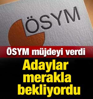 Adaylar merakla bekliyordu: &Ouml;SYM m&uuml;jdeyi verdi