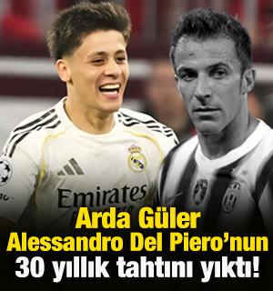 Arda G&uuml;ler Del Piero'nun 30 yıllık tahtını yıktı! Mesut &Ouml;zil'in rekorunu da kırdı