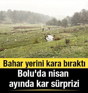Bolu&rsquo;da bahar yerini kara bıraktı