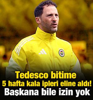 Domenico Tedesco son 5 hafta i&ccedil;in ipleri eline aldı! Başkana bile sınırlı izin