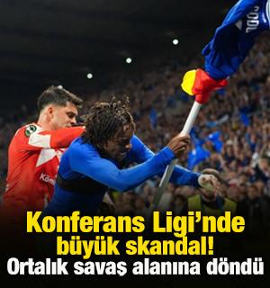 Ma&ccedil;ın ardından ortalık savaş alanına d&ouml;nd&uuml;!