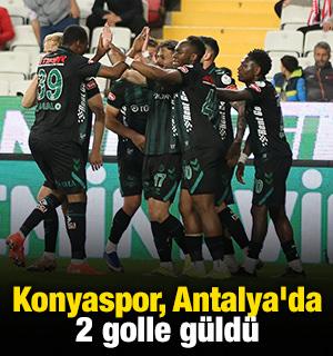 Konyaspor, Antalya'da 2 golle g&uuml;ld&uuml;