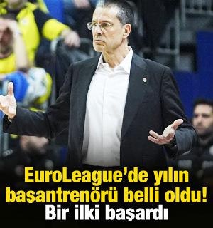 EuroLeague'de yılın başantren&ouml;r&uuml; belli oldu! Bir ilki başardı
