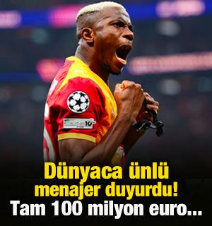 FIFA'nın d&uuml;nyaca &uuml;nl&uuml; menajeri duyurdu! Victor Osimhen i&ccedil;in 100 milyon euro