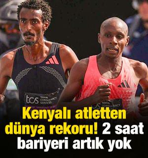 Kenyalı Sabastian Sawe, Londra Maratonu'nda d&uuml;nya rekoru kırdı: 2 saat bariyeri artık yok