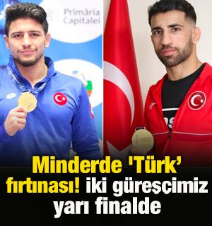 Minderde 'T&uuml;rk' fırtınası! İki g&uuml;reş&ccedil;imiz yarı finalde