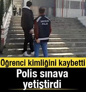 Polis seferber oldu: &Ouml;ğrenci son anda sınava yetişti