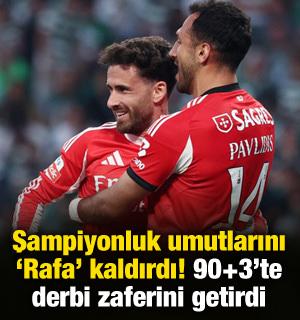 Şampiyonluk umutlarını 'Rafa' kaldırdı! 90+3'te zaferi getirdi