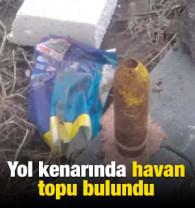 Sivas'ta yol kenarında havan topu bulundu