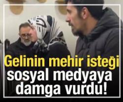 Gelinin mehir isteği viral oldu!