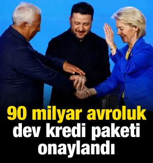 Ukrayna'ya 90 milyar avroluk kredi onaylandı
