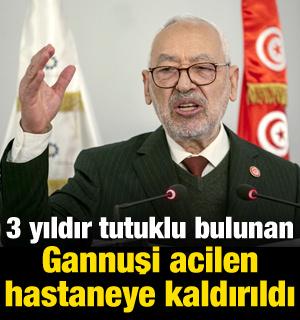 3 yıldır tutuklu bulunan Gannuşi hastaneye kaldırıldı