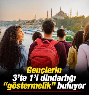 Gen&ccedil;lerin 3&rsquo;te 1&rsquo;i dindarlığı &ldquo;g&ouml;stermelik&rdquo; buluyor