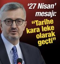 Duran&rsquo;dan '27 Nisan' mesajı: &lsquo;Tarihe kara leke olarak ge&ccedil;ti&rsquo;