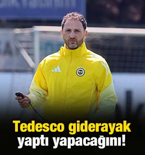 Domenico Tedesco giderayak yaptı yapacağını!