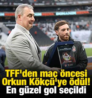 TFF'den ma&ccedil; &ouml;ncesi Orkun K&ouml;k&ccedil;&uuml;'ye &ouml;d&uuml;l! En g&uuml;zel gol se&ccedil;ildi