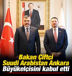 Bakan &Ccedil;ift&ccedil;i, Suudi Arabistan'ın Ankara b&uuml;y&uuml;kel&ccedil;isini kabul etti