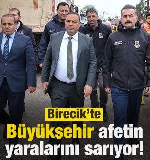 B&uuml;y&uuml;kşehir, Birecik'te afetin yaralarını hızlı bir şekilde sarıyor