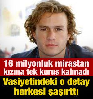 Heath Ledger'ın miras tartışmaları yeniden g&uuml;ndeme geldi