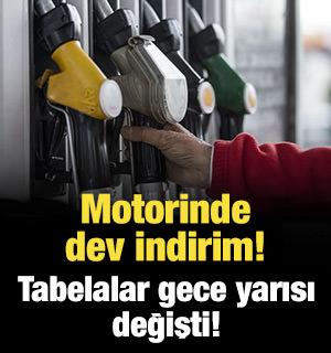 Motorinde dev indirim! Tabelalar gece yarısı değişti!