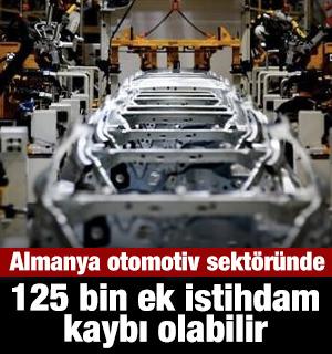 Almanya otomotiv sekt&ouml;r&uuml;nde 2035&rsquo;e kadar 125 bin ek istihdam kaybı olabilir