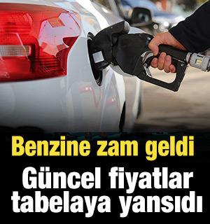 Benzine zam geldi: G&uuml;ncel fiyatlar tabelaya yansıdı