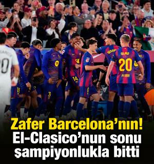 El-Clasico'nun sonu şampiyonlukla bitti! 