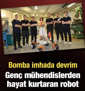 Gen&ccedil; m&uuml;hendislerden hayat kurtaran robot: Bomba imhada devrim
