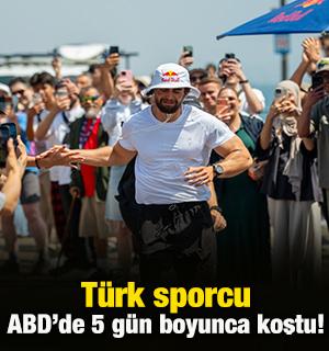 İnanılmaz! T&uuml;rk sporcu ABD'de 5 g&uuml;n boyunca koştu