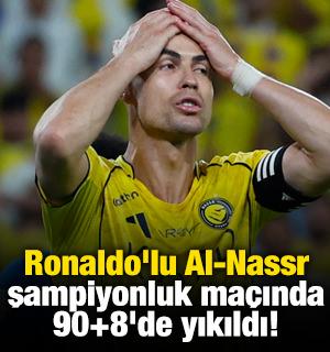 Ronaldo'lu Al-Nassr şampiyonluk ma&ccedil;ında 90+8'de yıkıldı!