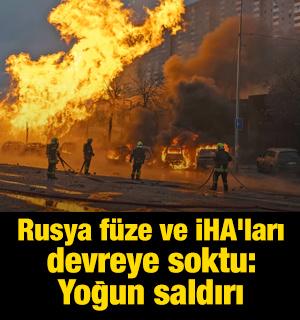 Rusya f&uuml;ze ve İHA'ları devreye soktu: Ukrayna'ya yoğun saldırı