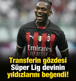 Transferin g&ouml;zdesi Rafael Leao S&uuml;per Lig devinin yıldızlarını beğendi!