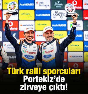 T&uuml;rk ralli sporcuları Portekiz'de zirveye &ccedil;ıktı