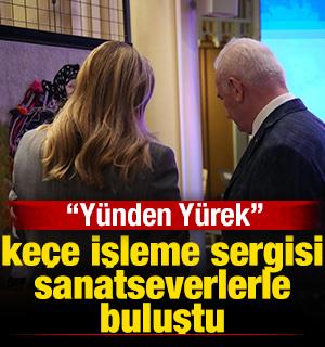 "Y&uuml;nden Y&uuml;rek" ke&ccedil;e işleme sergisi Taksim'de sanatseverlerle buluştu