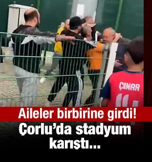 Amat&ouml;r futbol m&uuml;sabakasında bu sefer aileler birbirine girdi!
