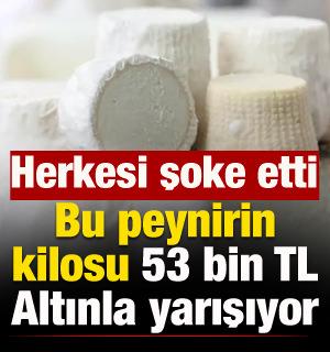 Bu peynirin kilosu 53 bin TL! Fiyatı altınla yarışıyor