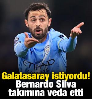 Galatasaray istiyordu! Bernardo Silva takımına veda etti