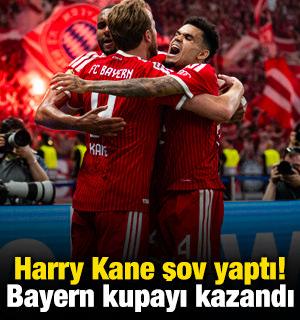 Harry Kane şov yaptı! Bayern kupayı kazandı