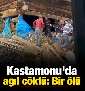 Kastamonu'da ağıl &ccedil;&ouml;kt&uuml;: Bir &ouml;l&uuml; 