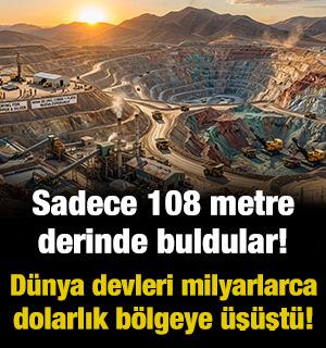 Sadece 108 metre derinde buldular! Bakır, altın ve g&uuml;m&uuml;ş aynı anda ortaya &ccedil;ıktı!