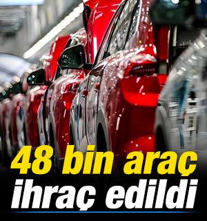 Sakarya'dan yılın ilk 4 ayında 48 bin ara&ccedil; ihra&ccedil; edildi