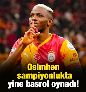 Victor Osimhen Galatasaray'ın şampiyonluğunda başrol oynadı!