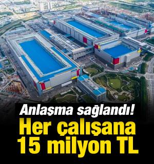 Dev markada anlaşma sağlandı! Rekor ikramiye! 80 bin &ccedil;alışana 400 bin dolar &ouml;denecek